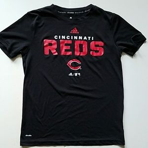 adidas Boys Cincinnati Reds Climalite T-Shirt